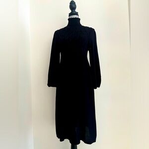 Max Studio Black Turtleneck Sweater Dress — Size Large